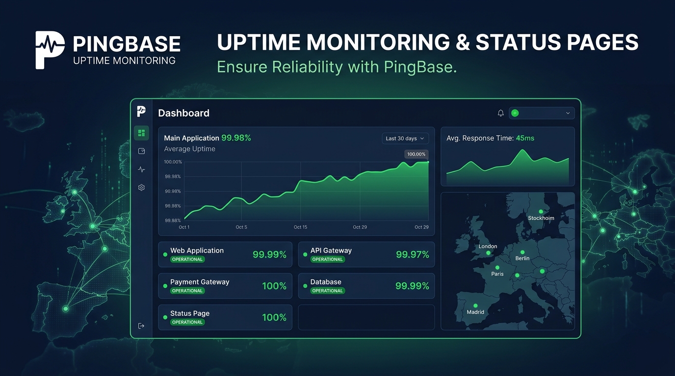 PingBase Status Pages: Transparante Communicatie bij Storingen